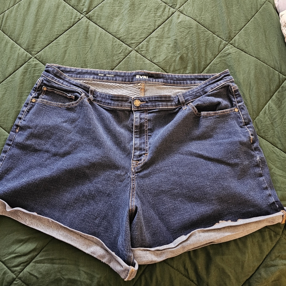 EVRI Women's Blue Denim Shorts
